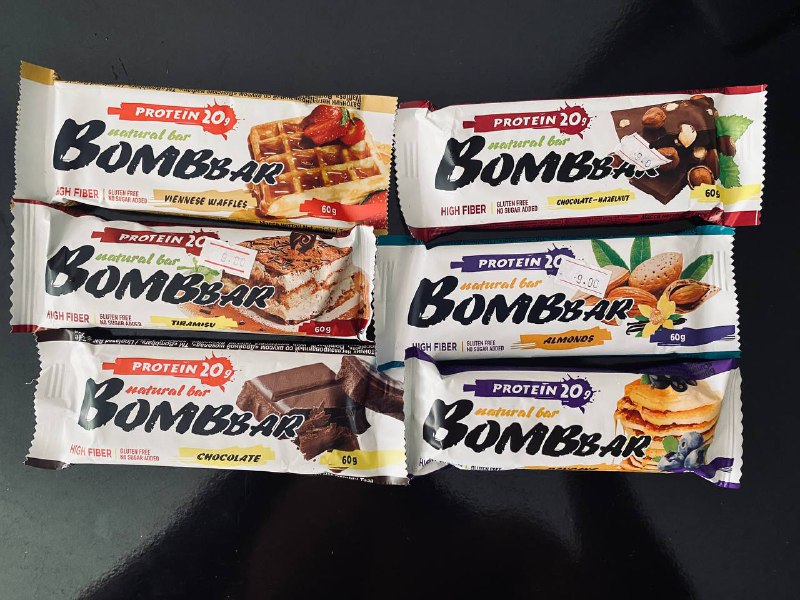 Протеиновые батончики BOMBBAR 6 шт