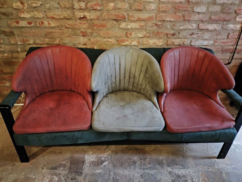 3 мягкие части стульев без каркасов