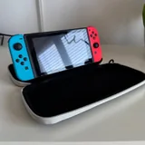 Nintendo Switch V1, games, joystick, case, cartridge box 1
