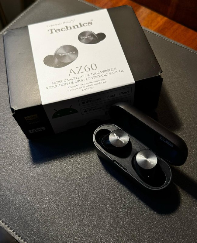 Наушники Technics EAH-AZ60G-S с шумоподавлением