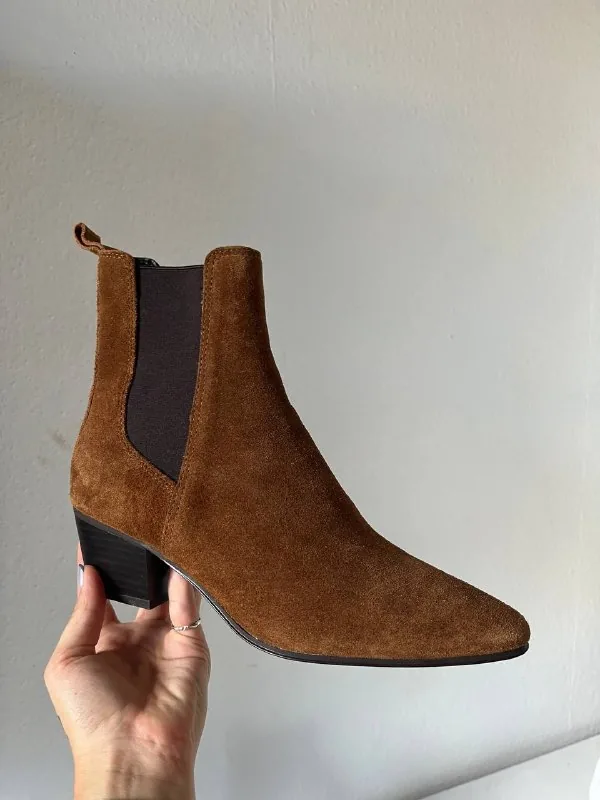 Женские челси Zara из замши 1