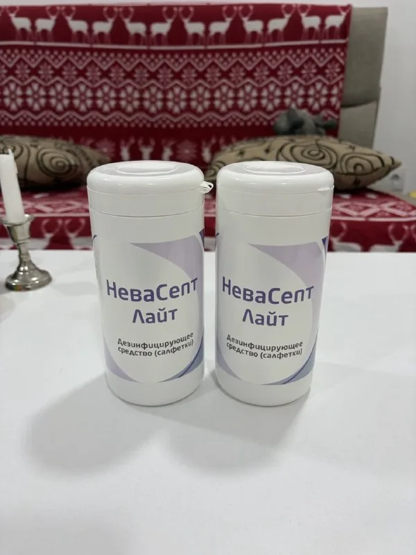 Дезинфицирующие салфетки НеваСепт Лайт 1