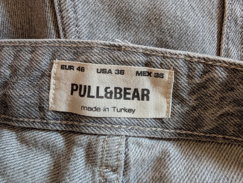 Мужские джинсы PULL&BEAR серые размер 46 3