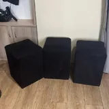 Черные пуфики 2