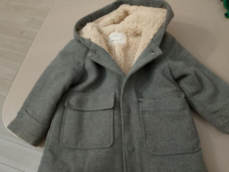 Зимнее пальто детское Zara на 3-3,5 года