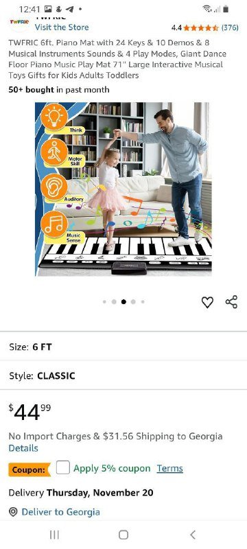 Piano play mat