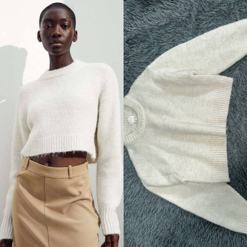 Cropped jumper H&M оверсайз размер M