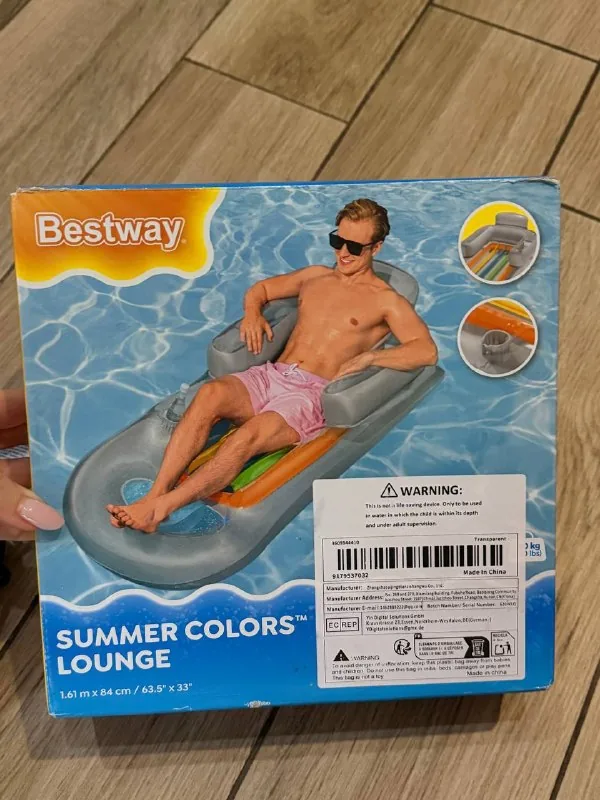 Надувной матрас-шезлонг Bestway с насосом 1