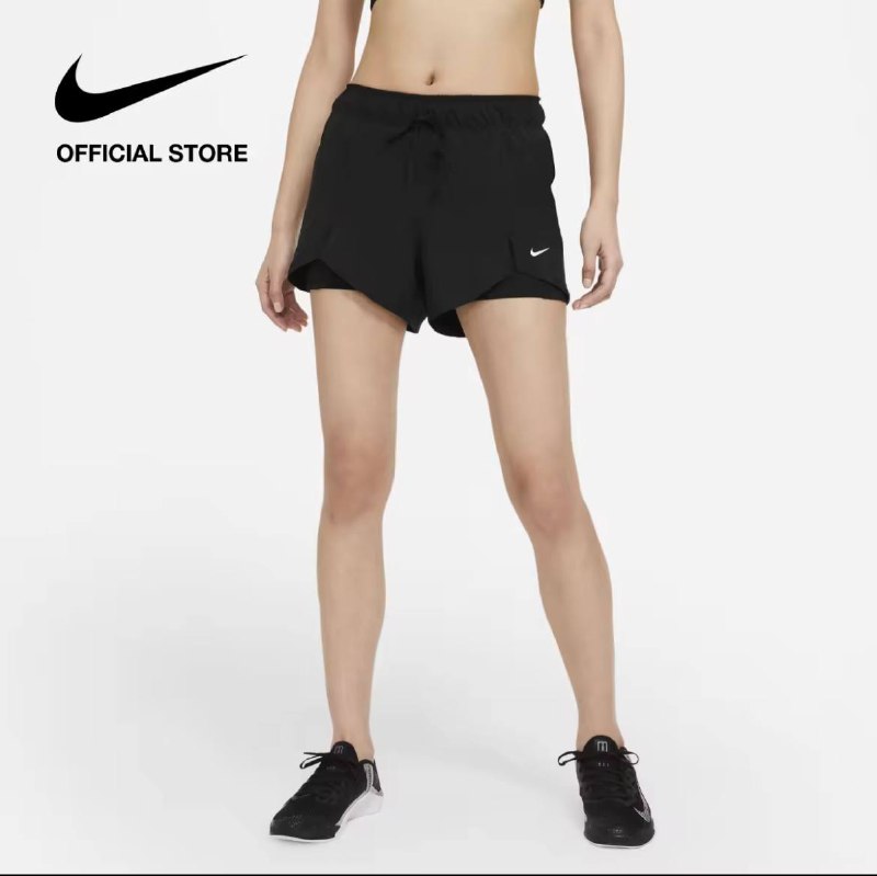 Nike Women's Flex Essential 2-in-1 Training Shorts Black S 2