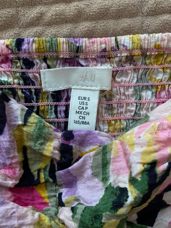 Летний топ с рукавами-фонариками H&M, размер S 2