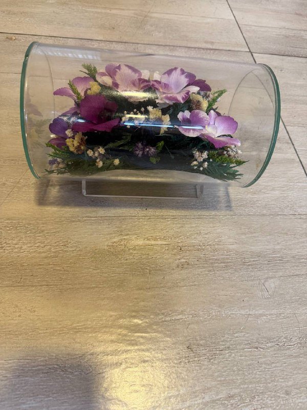 Флорариум со стабилизированными цветами 2