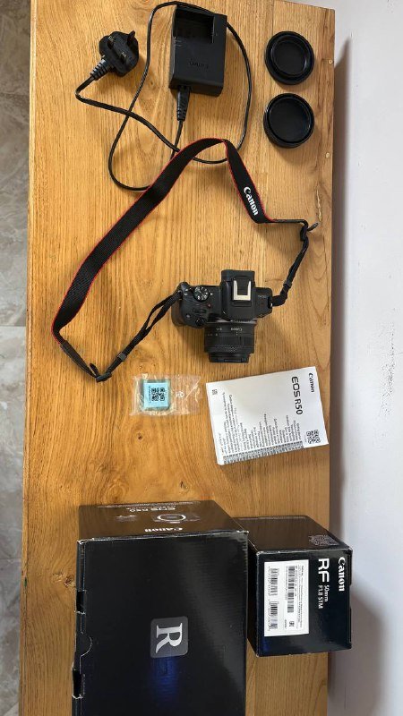 Canon EOS R50 Full Kit, Promage Tripod, 50mm Lens