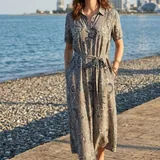 Фиолетовая рубашка Bugatti, платье-рубашка Vero Moda, шелковая юбка 4