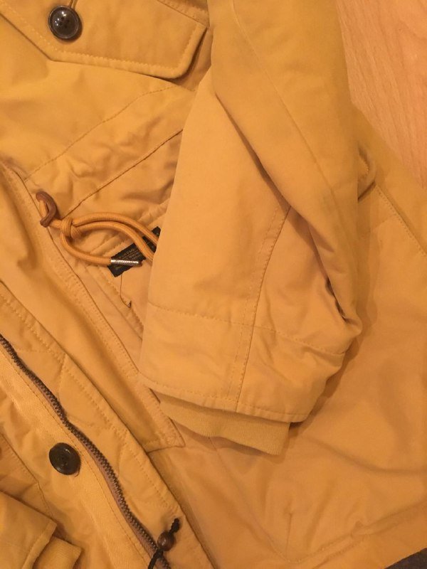 Куртка Abercrombie & Fitch размер L горчично-жёлтая 3