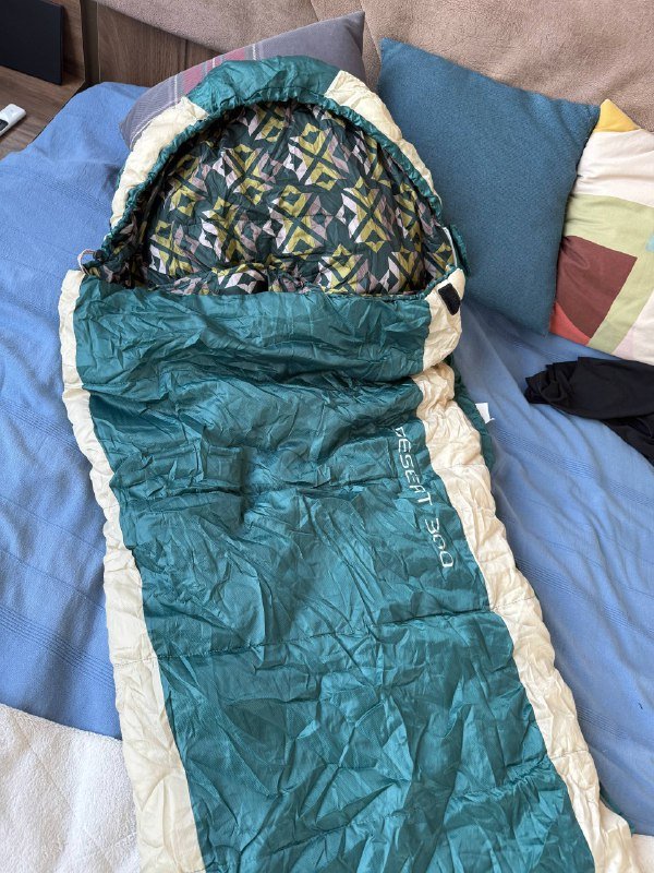 Спальник весна-осень тип кокон длина 215 см 2