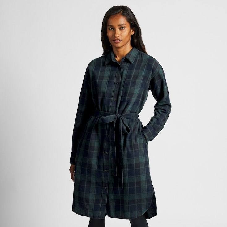 Фланелевое платье Uniqlo женское 4
