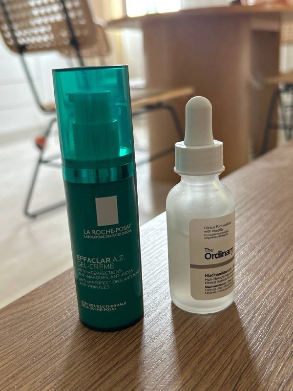 The Ordinary ниацинамид 10%, La Roche-Posay A.Z с азелаином