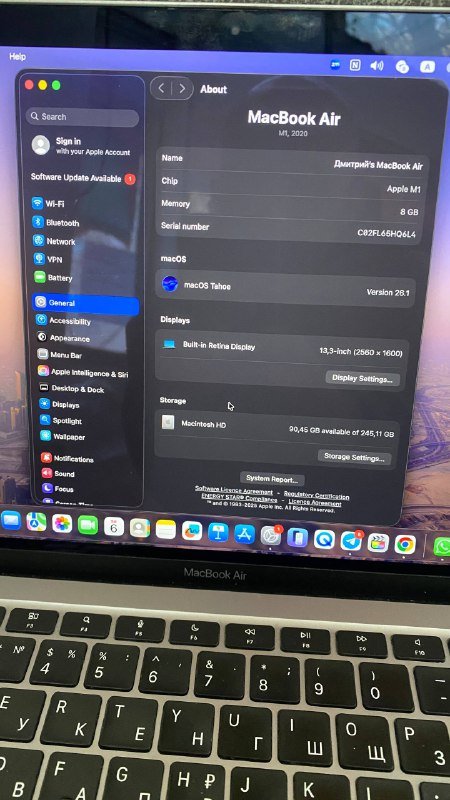 MacBook Air M1 8Gb 256Гб 5