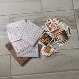 Учебник английского, парфюм, контейнер для зелени, бутылка, заколки, краска для волос, наклейки, планнер, подставка под планшет, фильтр 7