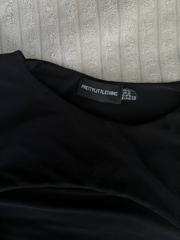 Черное платье, Боди prettylittlething 4