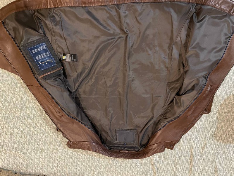 Кожаная куртка Pierre Cardin, размер M-L 2