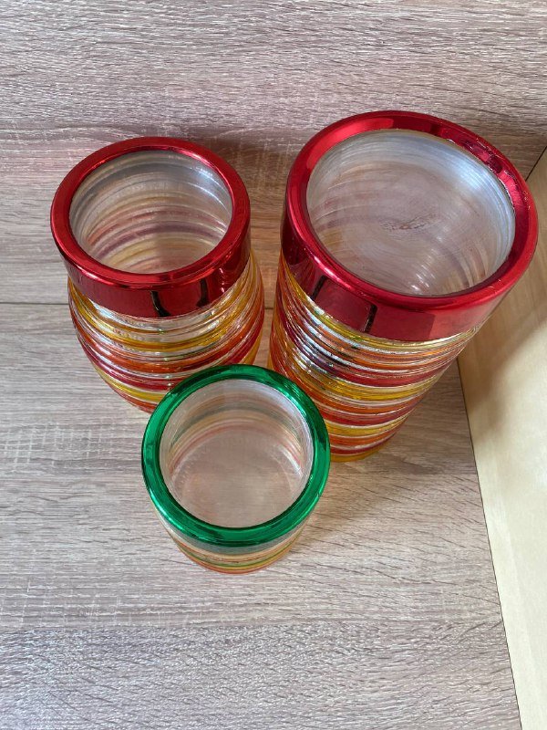 Набор банок для сыпучих продуктов 5 штук 3