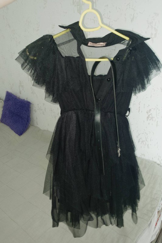 Платье Венсдей 5-6 лет, туфли и носочки 4