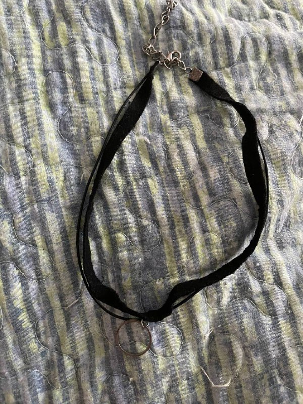 Серьги, чокер с сердечком, чокер бархатный с колечком 3