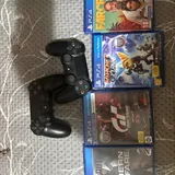 PS4, 2 геймпада, Gran Turismo, Ratchet & Clank 3