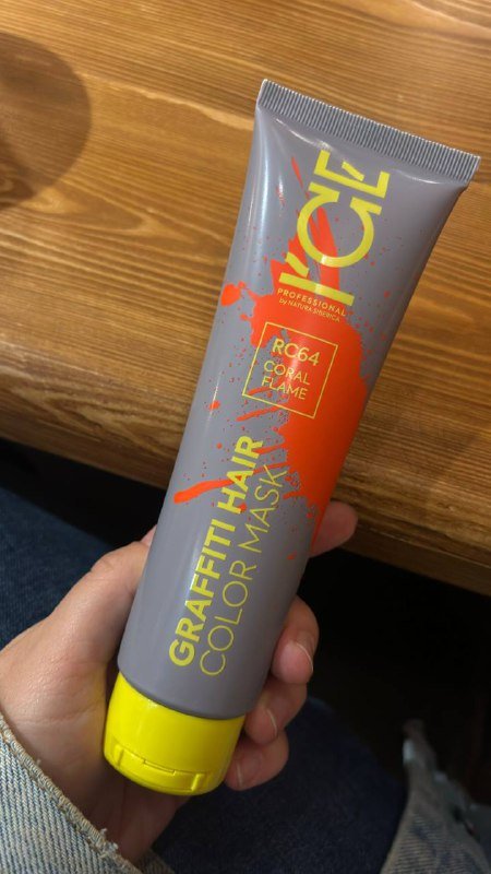 Тонирующая маска для волос ICE Professional Coral Flame 140 мл