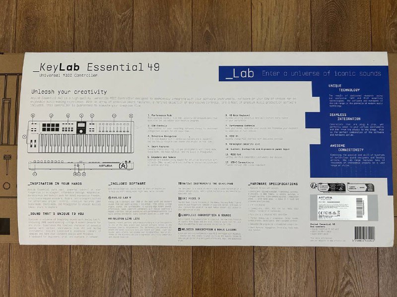 MIDI контроллер Arturia KeyLab Essential 49 MK3 4