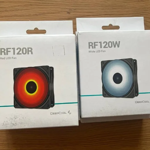 RGB вентиляторы DeepCool RF120 красные и белые