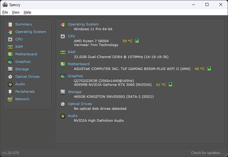 Системный блок ASUS Ryzen 7 5800X RTX 3060 32GB Kingston 500GB 4