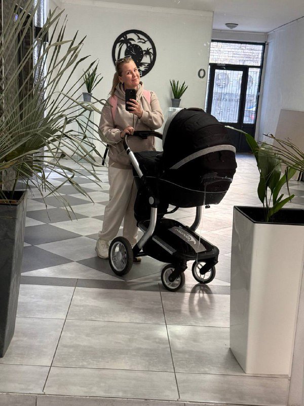 Коляска 2 в 1, люлька и сидячий блок 3