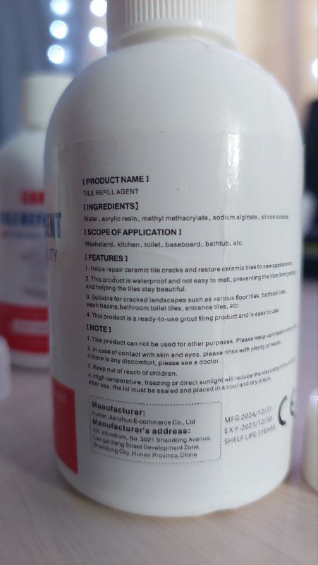 Средство для восстановления затирки и швов плитки 2