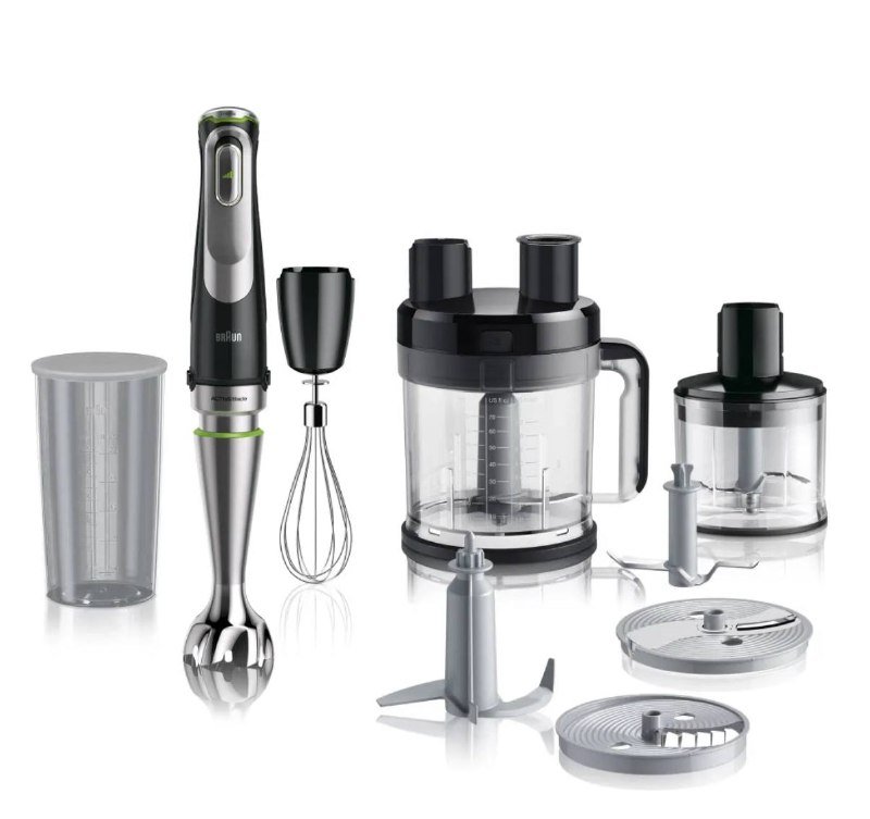 блендер multiquick 9 с насадками и чашами