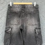 Черные джинсовые шорты Bershka 5