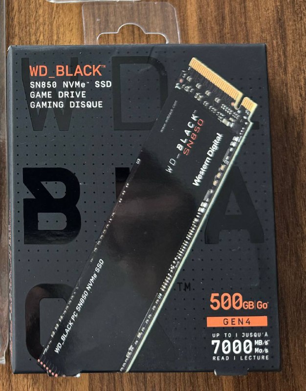 SSD Western Digital Black SN850 500 Gb M.2 2280
