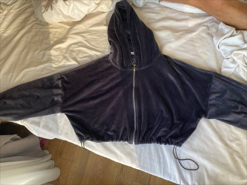 Женская велюровая кофта размер S 2