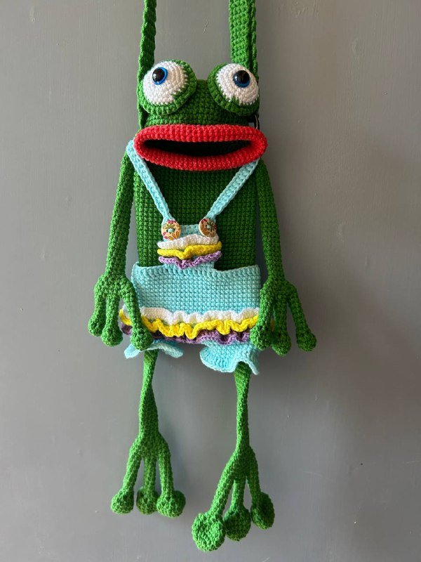 Вязаные чехлы для телефона лягушка обезьянка утка 6