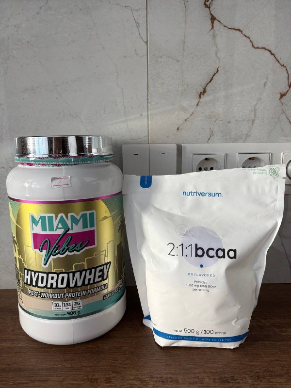 Протеин гидровей ваниль и BCAA