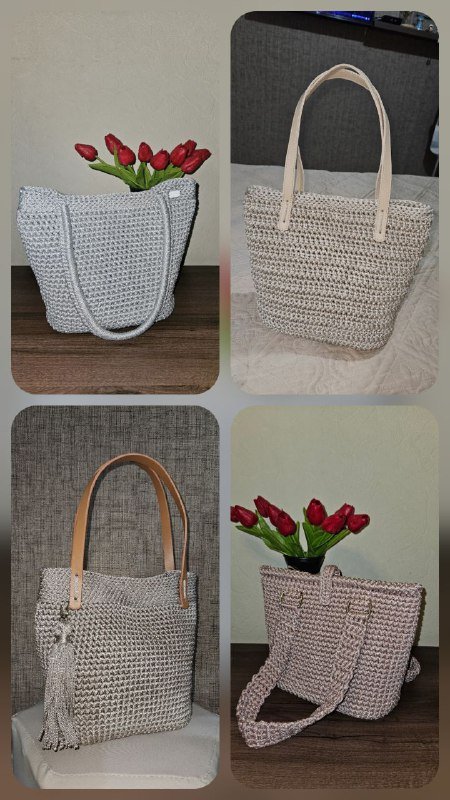 Сумки ручной работы вязанные