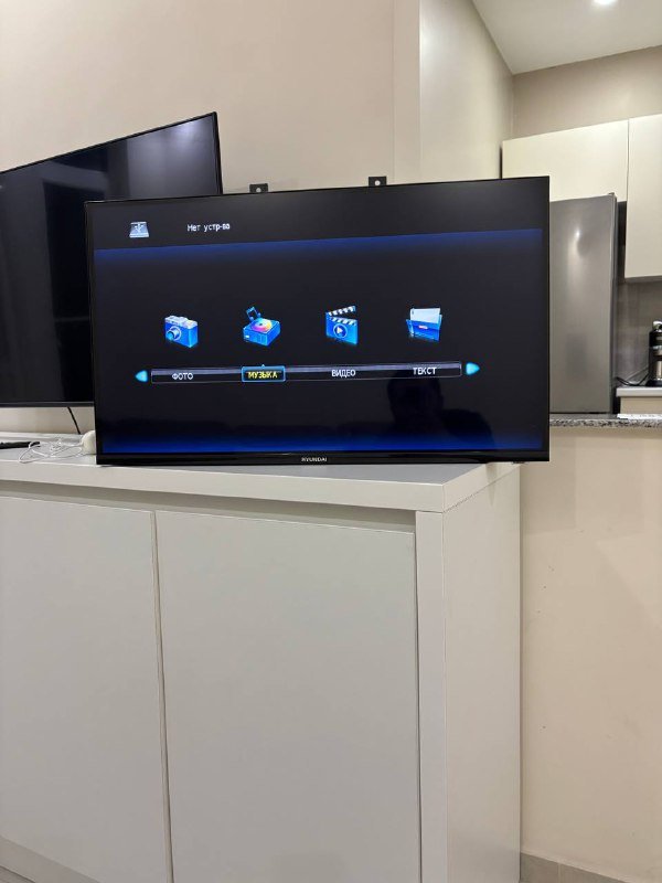 Телевизор, вешалка для одежды, 2 вентилятора, газовая плита