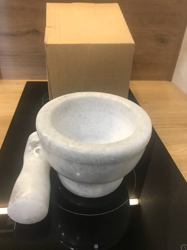 Ступка для специй большая тяжелая 2