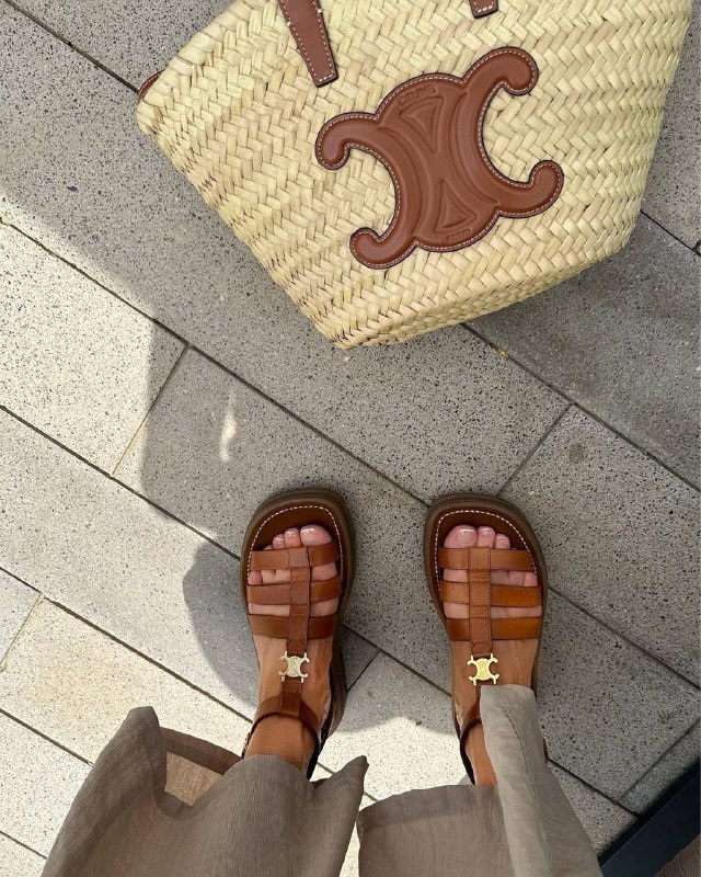 Белые сандали CELINE 2