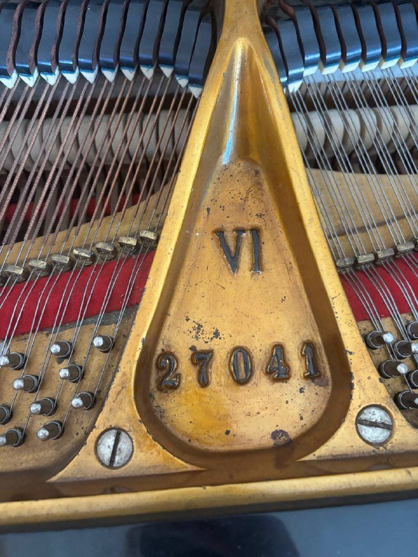 Рояль J. Becker антикварный музыкальный инструмент 7