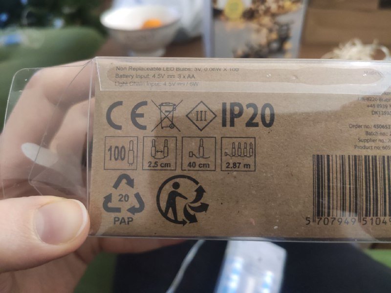 Беспроводные гирлянды на батарейках тёплый свет 3