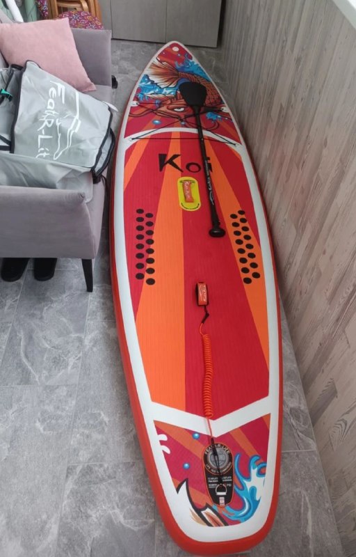 Сап борд, весло, страховочный лиш, плавник, насос, сумка 2