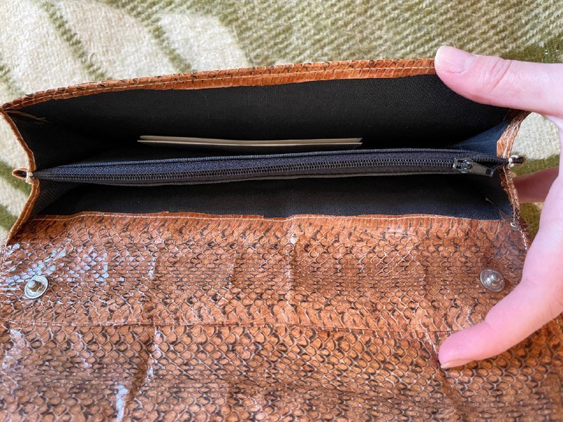 Клатч из натуральной змеи 3