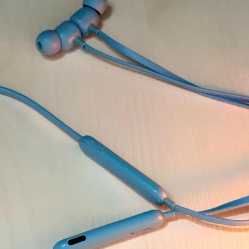 Beats Flex наушники голубые